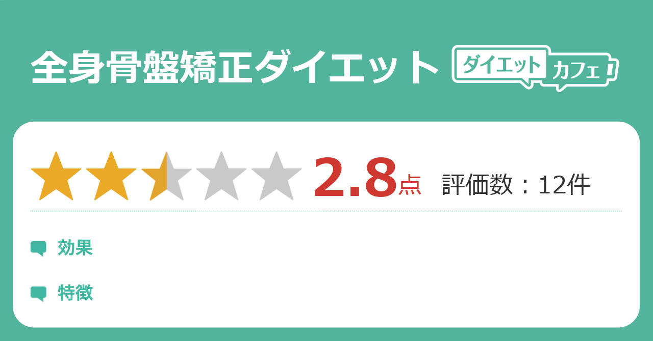 全身骨盤矯正ダイエットの効果が13件の本音口コミから判明 ダイエットカフェ